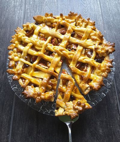 Herbst-Tarte mit Birnen, Äpfeln und Feigen